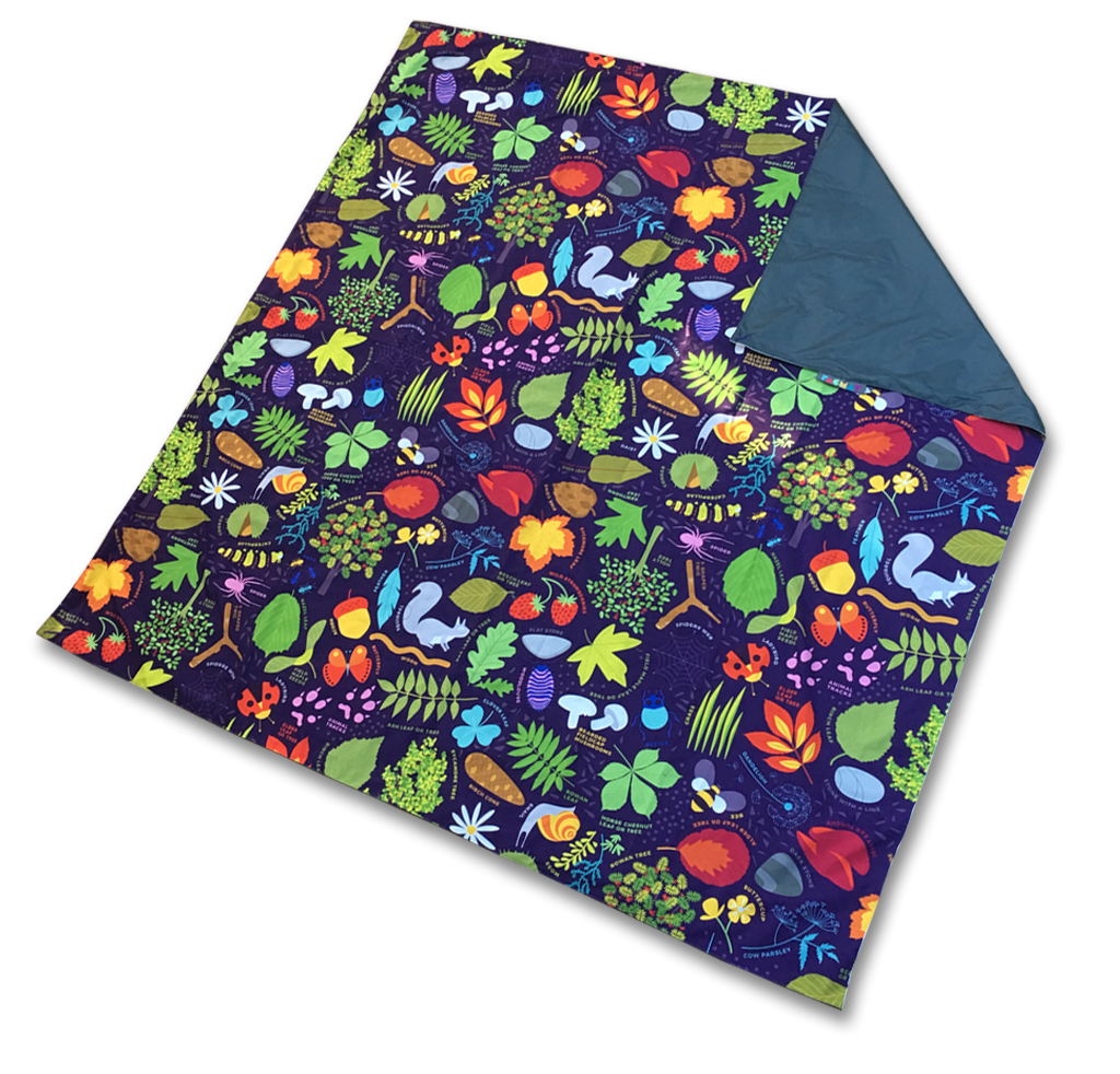 Waterproof flower and grass picnic blanket