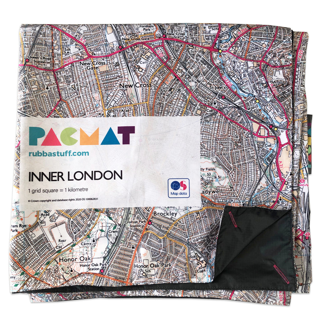 London inner city leisure map picnic mat