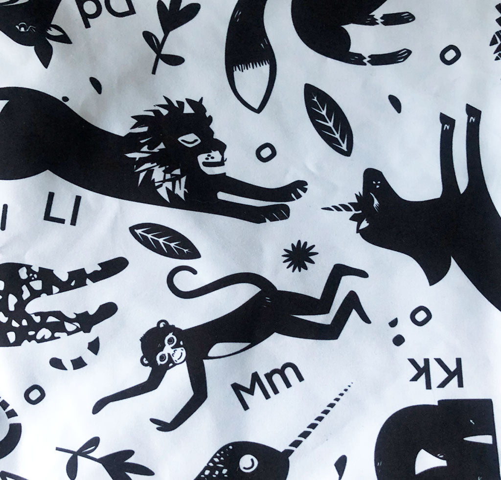 Family Animal Alphabet Picnic Blanket