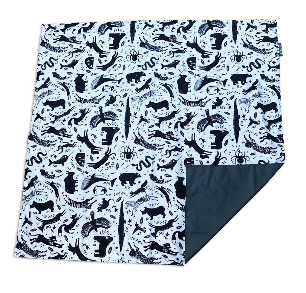 Family Animal Alphabet Picnic Blanket