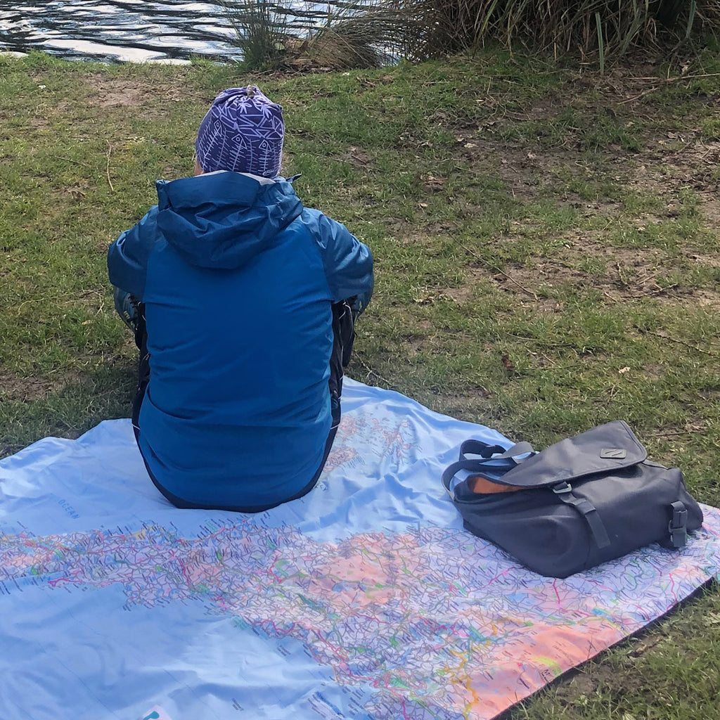 Waterproof Island Map Picnic Blanket