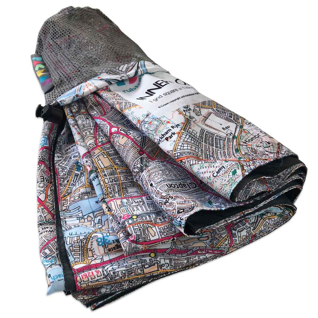 London inner city leisure map picnic mat