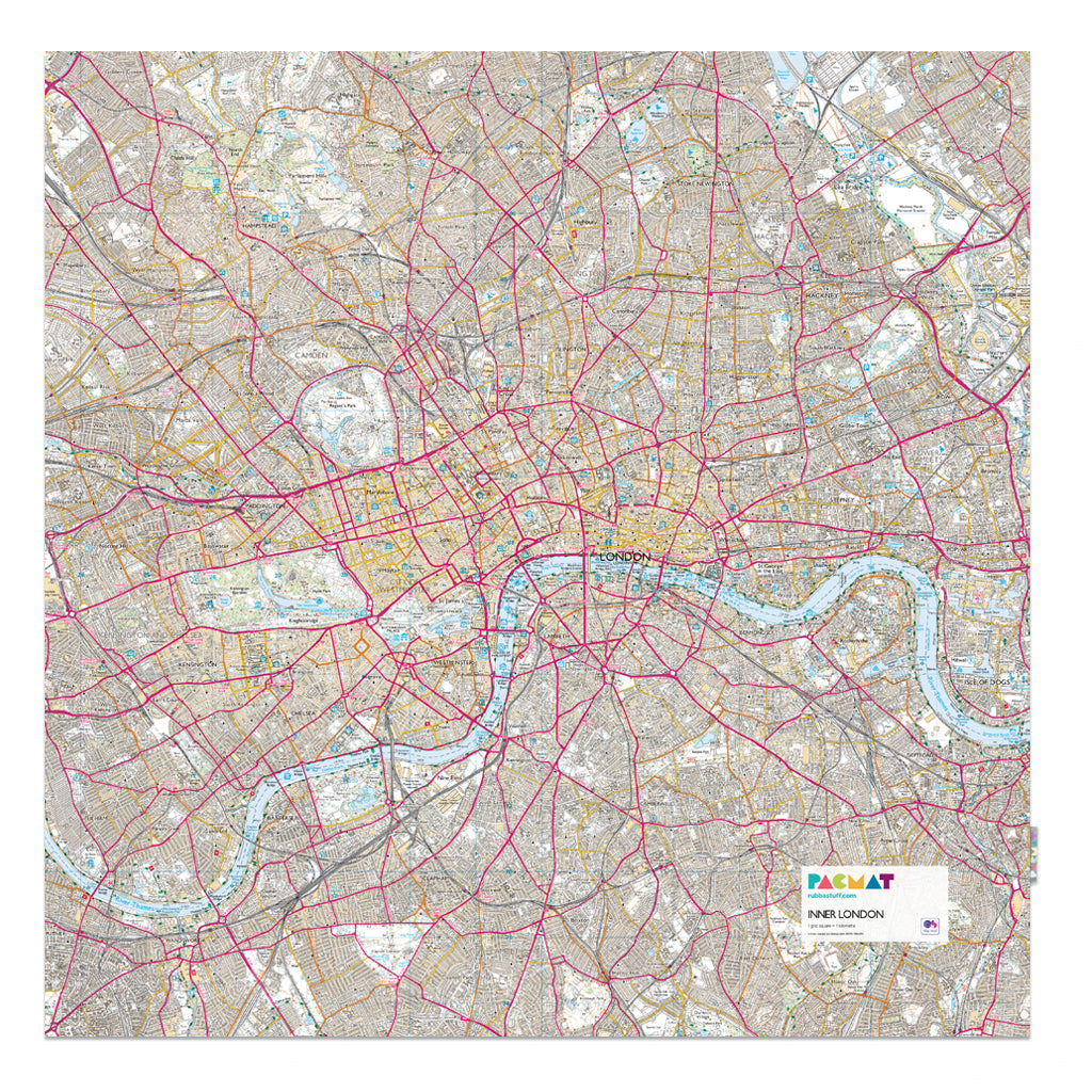 London inner city leisure map picnic mat