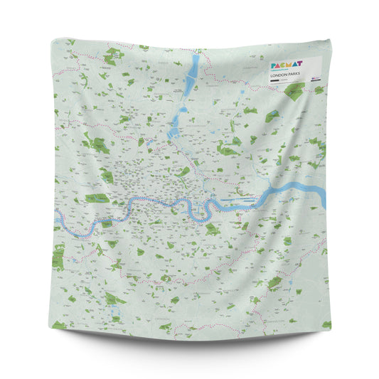 Country Map Family Picnic Blanket