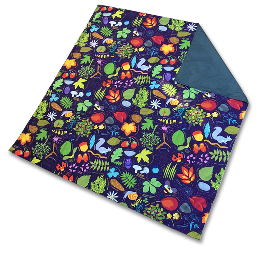 Waterproof flower and grass picnic blanket