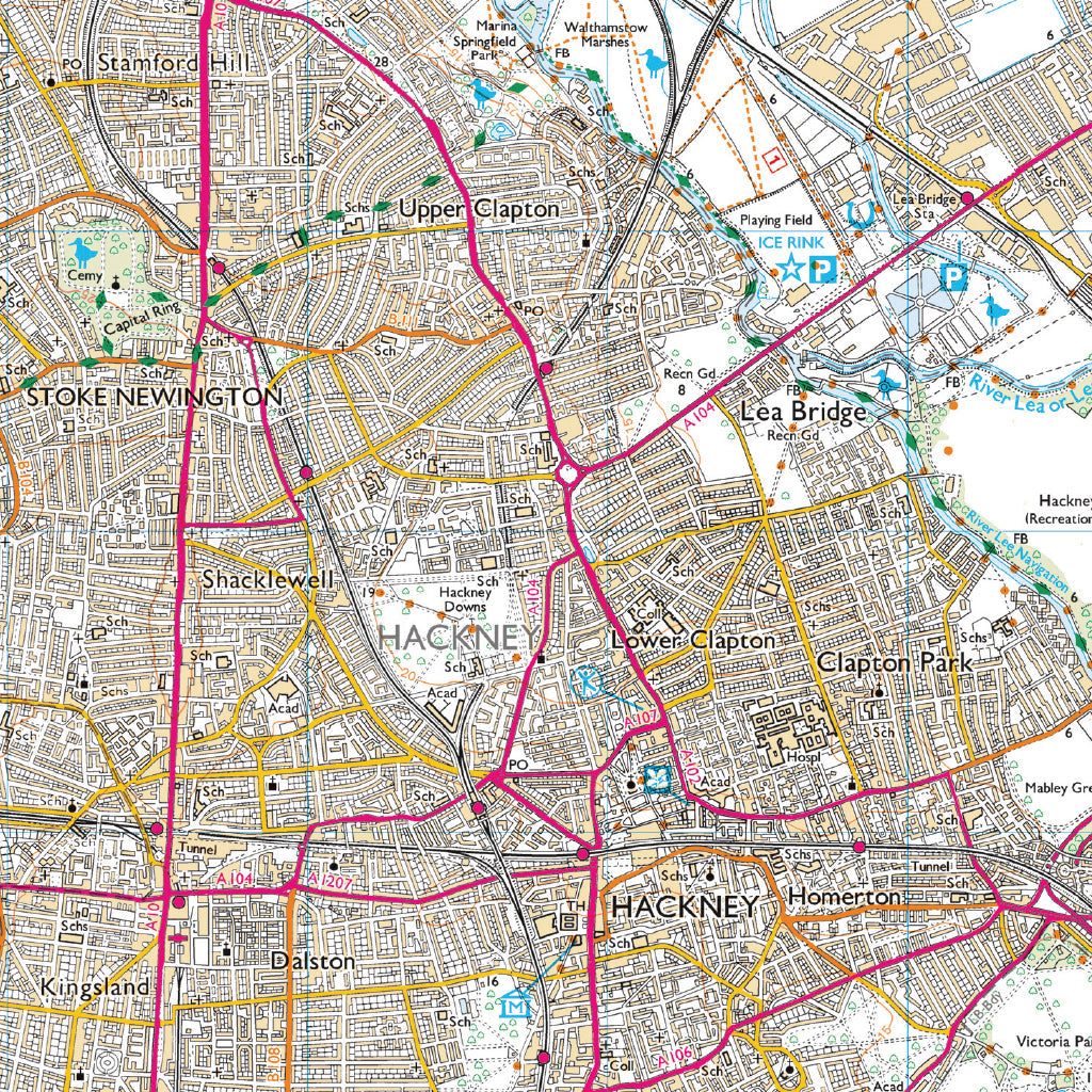 London inner city leisure map picnic mat