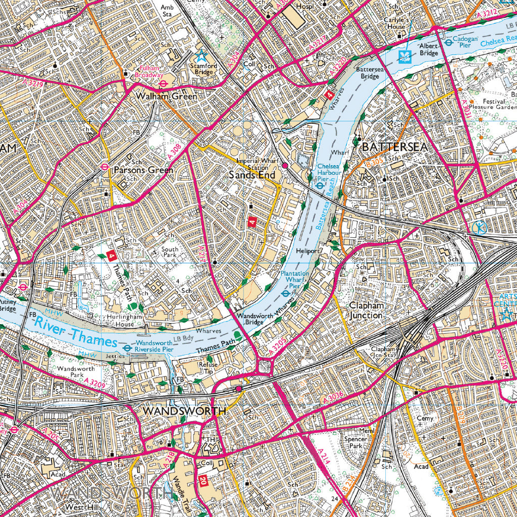 London inner city leisure map picnic mat